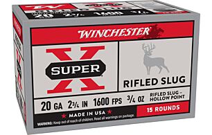 WIN 20GA RIFLED SLUG SUPERX