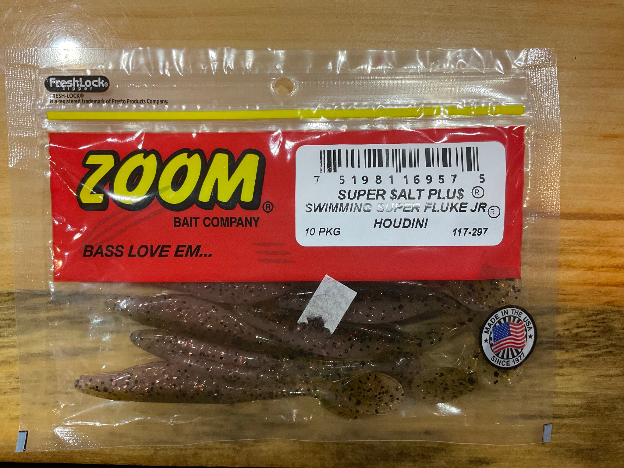 Zoom Swim Super Fluke JR 10pk Houdini