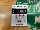 CRAPPIE STROBE JIGHEADS 1/32 BLACK ROSE