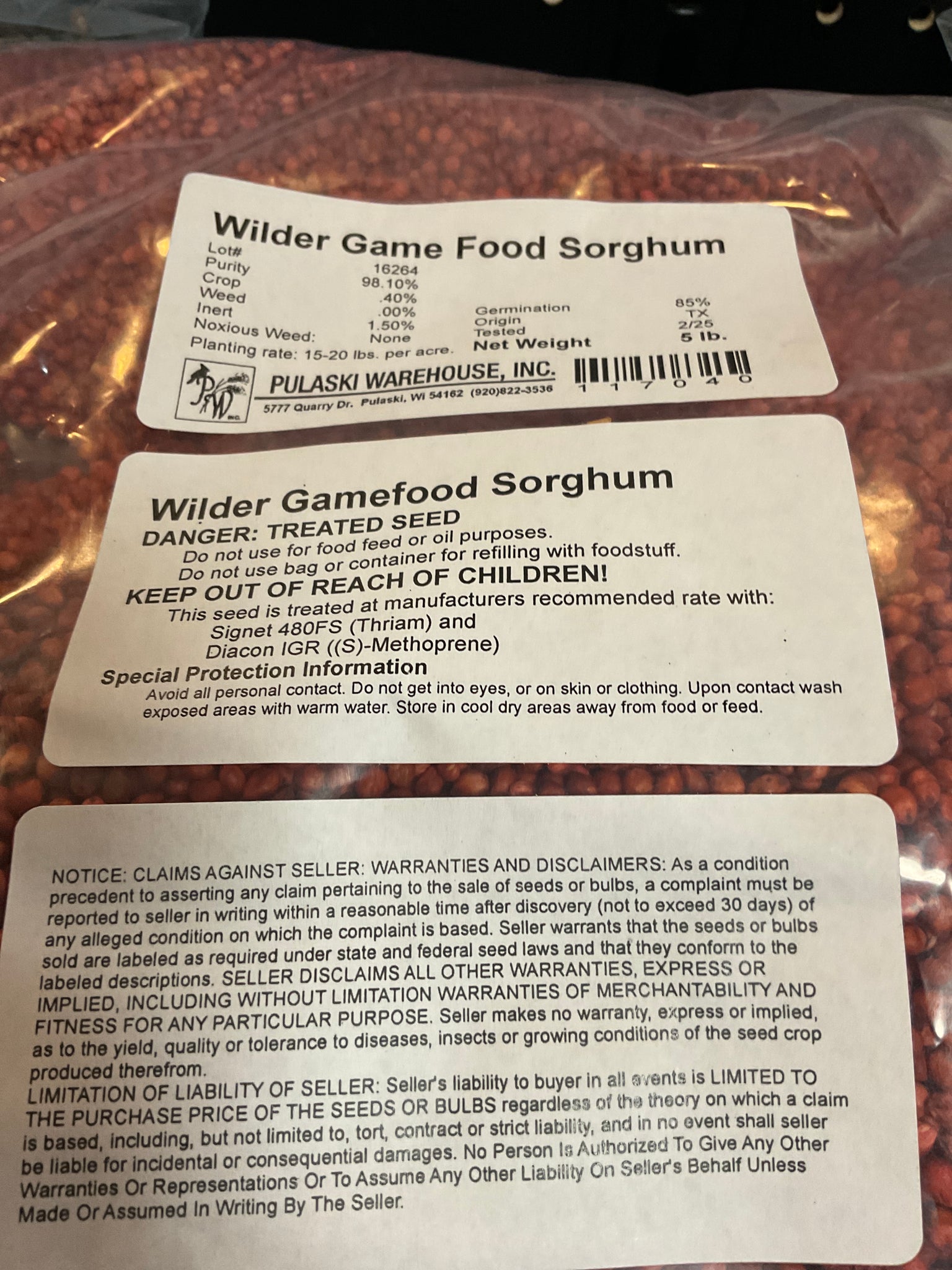 WILDER SORGHUM 5