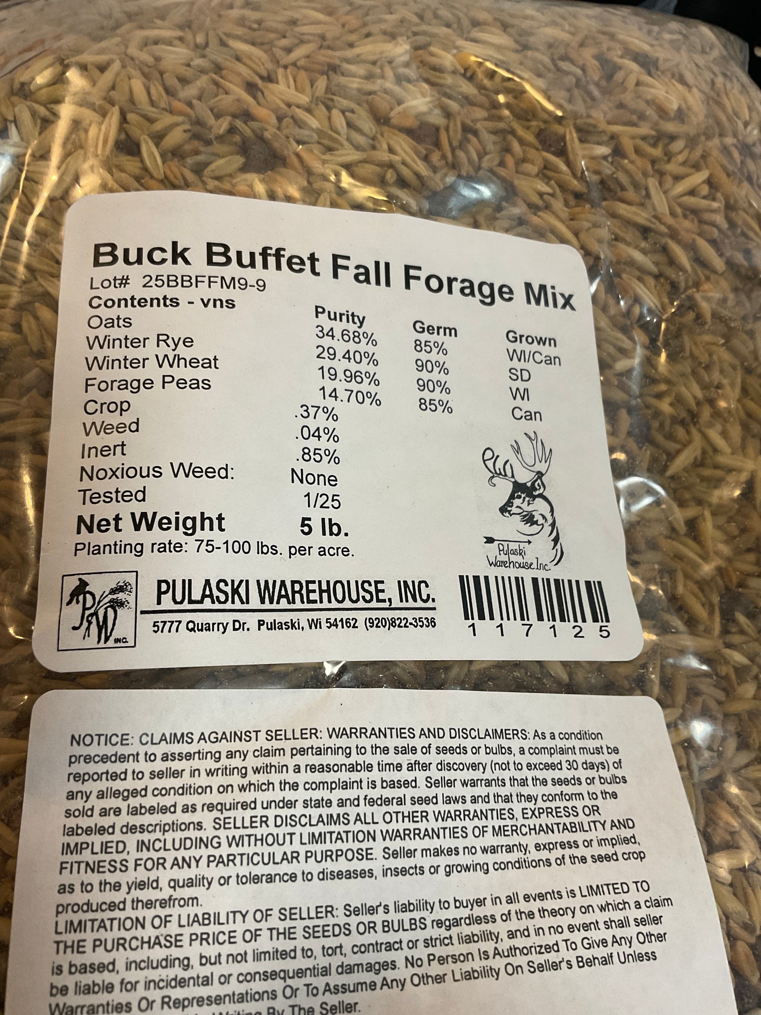 BUCK BUFFET FALL FORAGE MIX