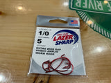 EAGLE CLAW WIDEGAP 1/0 HOOK RED